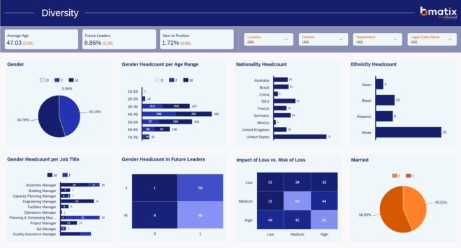 Diversity dashboard